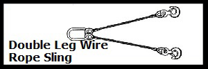 wire rope double leg slings